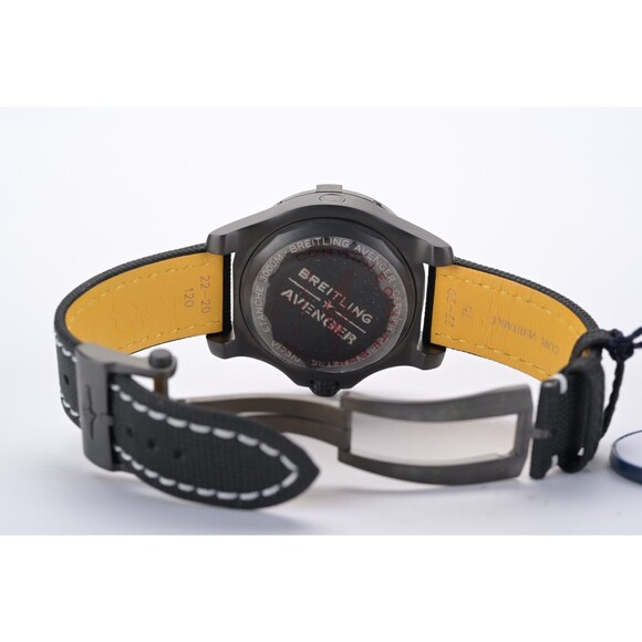 New Breitling Avenger Seawolf Night Mission V17319 45mm Men's Watch +B&P - Picture 7 of 8